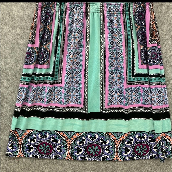 Soma Women’s Turquoise/Pink Paisley Dress Sz XS EUC - Picture 4 of 5